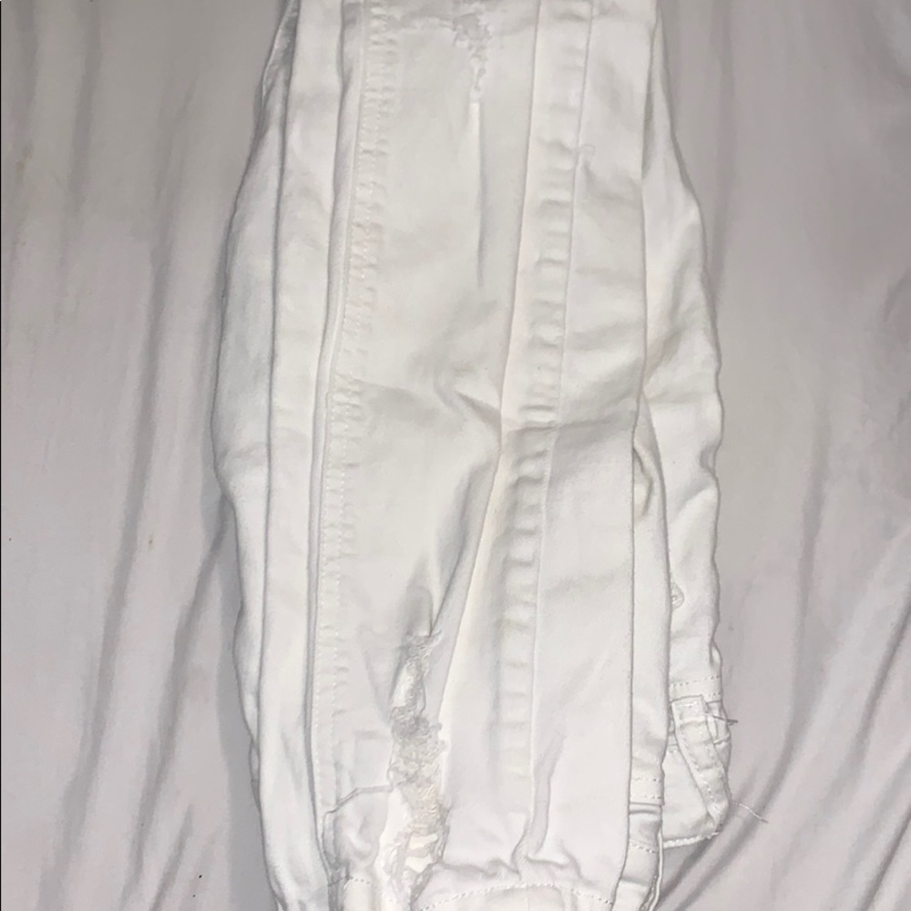 White Ripped Jeans - Picture 2 of 2